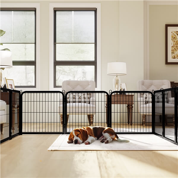 Yaheetech 24 inch 8 Panels Dog Pen Indoor Heavy Duty Puppy Exercise Pen
