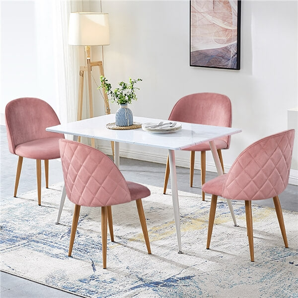 Yaheetech Living Room Chairs Vanity Chairs Upholstered Side Chairs ...