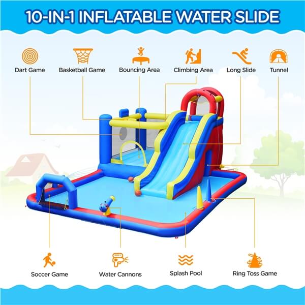Yaheetech Large Splash Pool for Kids Aged 3-10 —