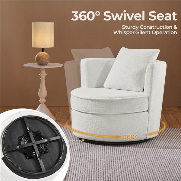 Yaheetech Swivel Accent Chair
