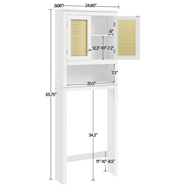 Yaheetech Over The Toilet Storage Cabinet