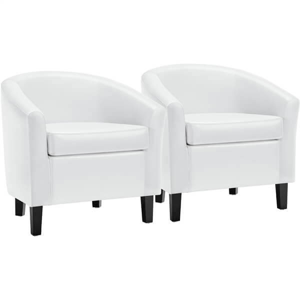 Yaheetech Barrel Chairs Set of 2