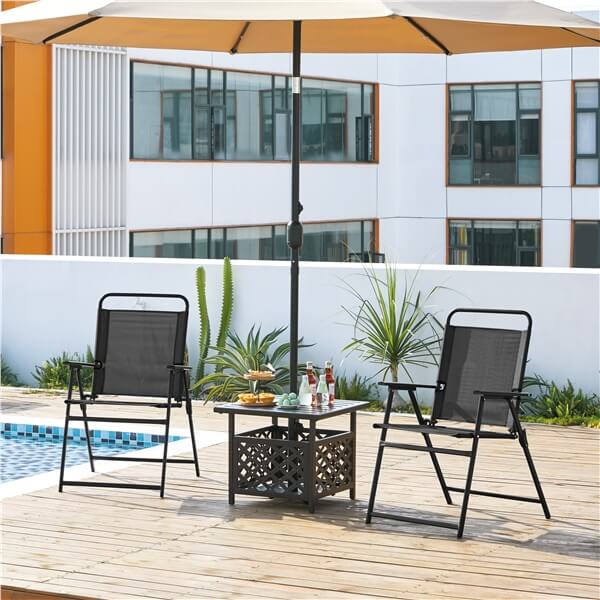 Yaheetech Outdoor Folding Patio Chairs Set of 4
