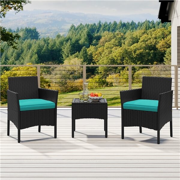 Yaheetech 3 Pieces Patio Porch Furniture Sets
