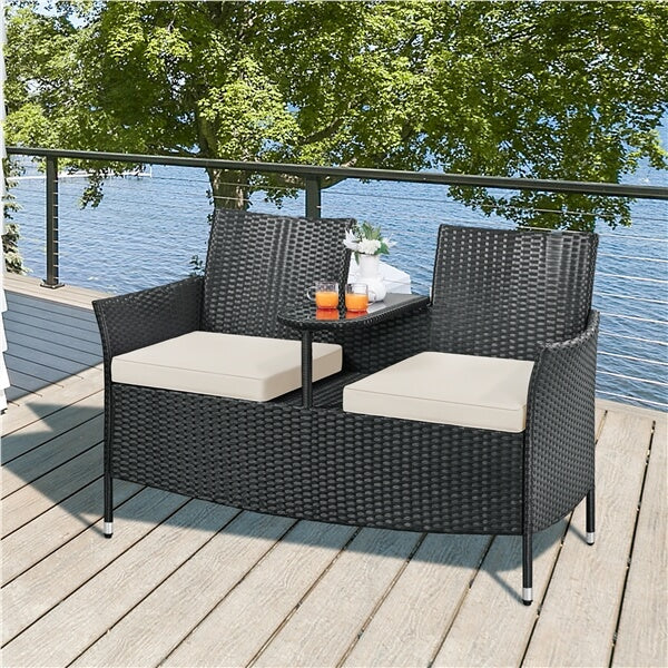 Yaheetech Patio Loveseat