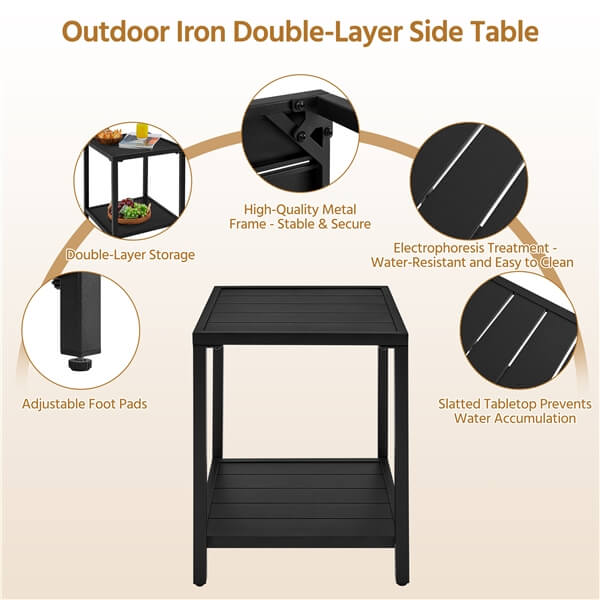 Yaheetech Outdoor Side Table