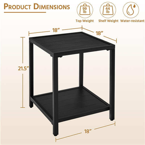 Yaheetech Outdoor Side Table