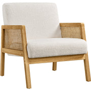 boucle barrel chair