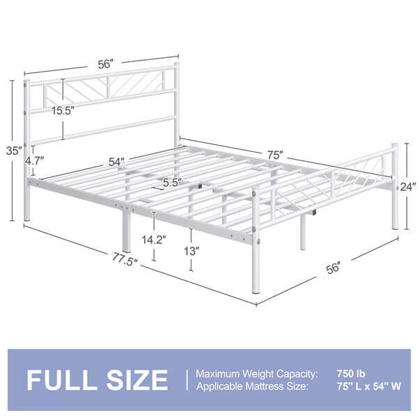 full bed platform bed frame
