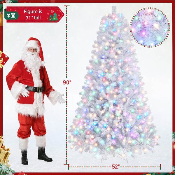 Yaheetech Pre-lit Artificial Christmas Tree