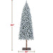 flocked artificial christmas tree 6 ft