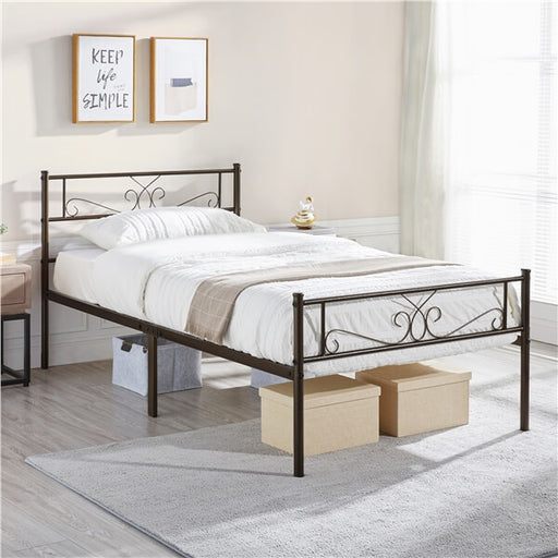 twin steel bed frame