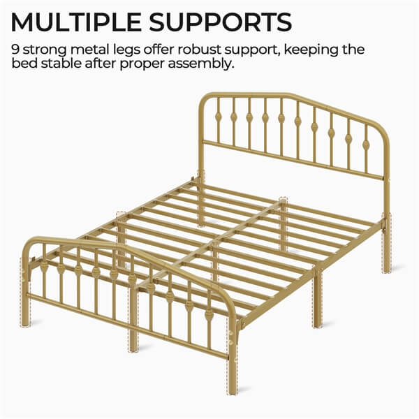 Yaheetech Metal Bed Frame Metal Platform Bed