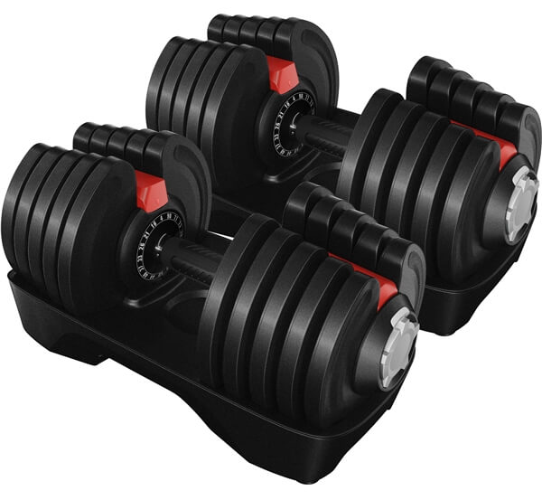 Yaheetech 4-90LBS Quick-adjust Dumbbell Set