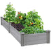 bed in garden