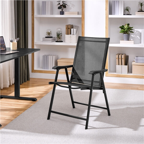 Yaheetech Patio Dining Chairs Set of 4 with Armrests