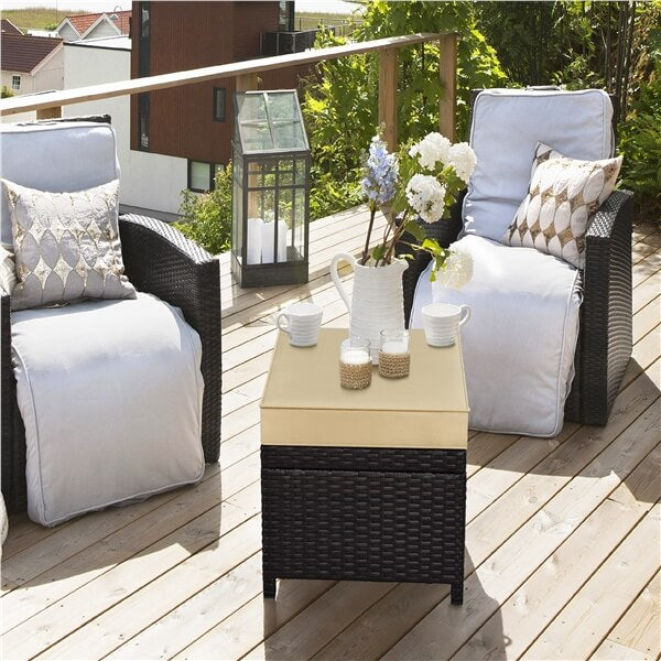 Yaheetech Wicker Ottomans