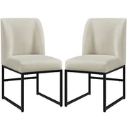 black and wicker dining chair