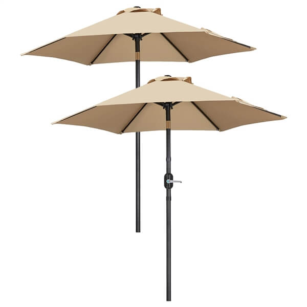 Yaheetech 2PCS 7.5FT Patio Umbrella Market Umbrella
