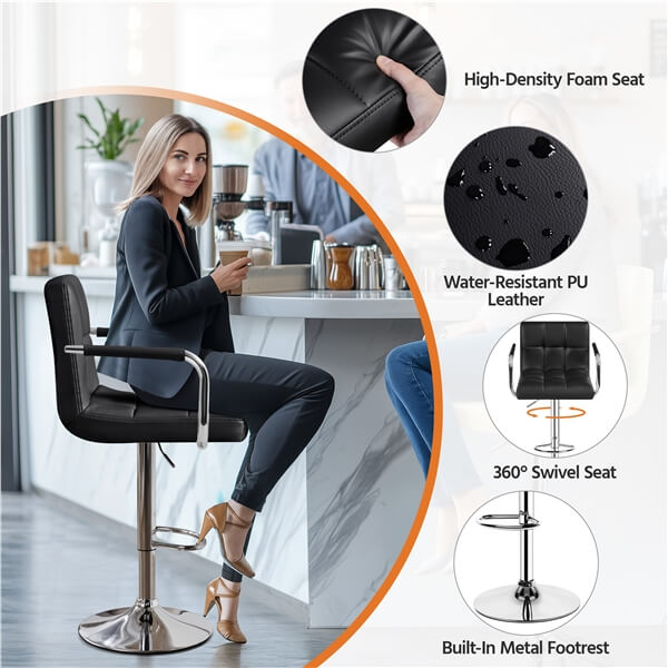 Yaheetech Bar Stools Set of 4
