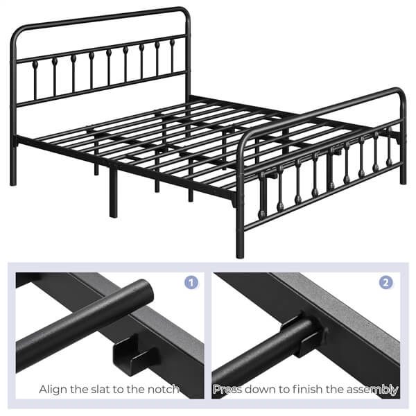 Yaheetech Iron Bed Frame
