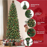 christmas tree pre lit pencil