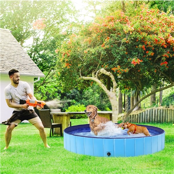 Yaheetech Bathing Tub Paddling Pool for Large Pets Dogs Cats ...