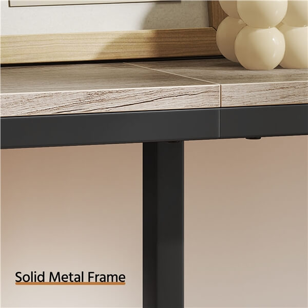 Yaheetech Narrow Console Table with Sturdy Metal Frame
