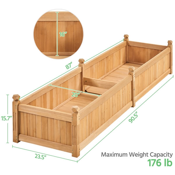 small raised bed