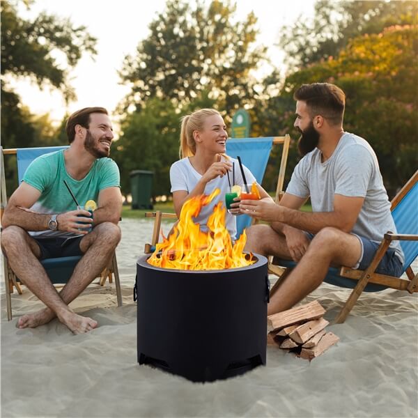 Yaheetech Smokeless Fire Pit for Outdoor Garden Patio Camping