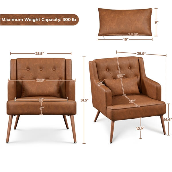 oversize chair with ottoman