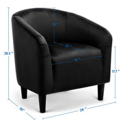velvet swivel barrel chair