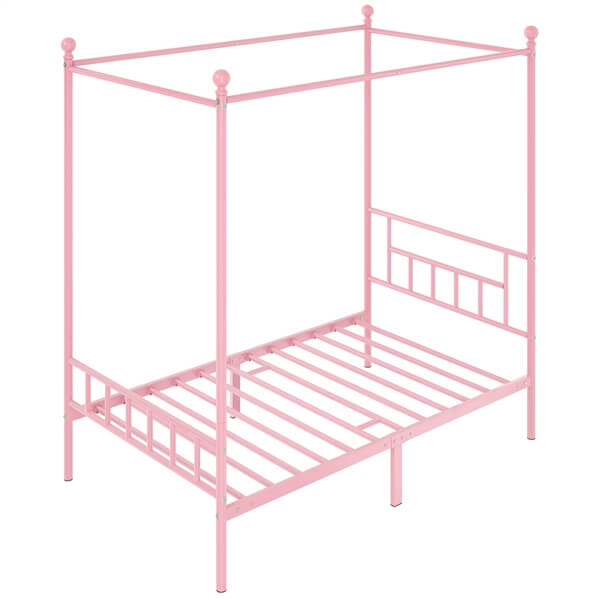 cheap twin canopy bed frame