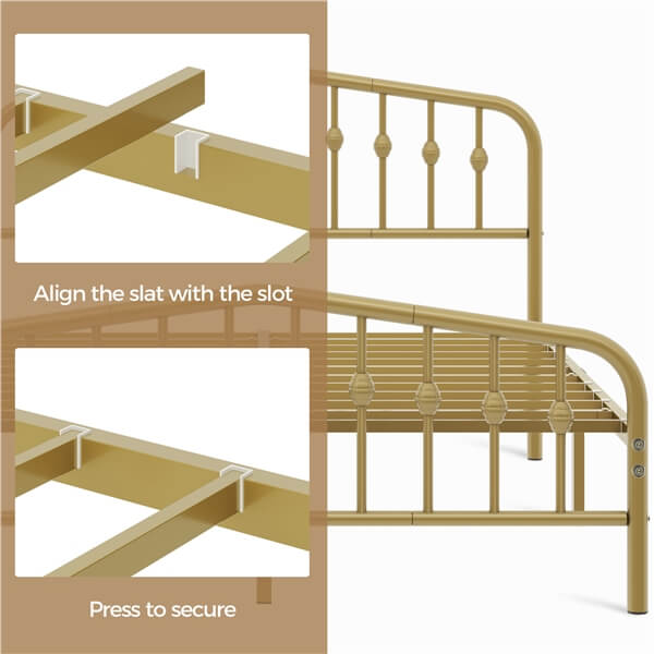 Yaheetech Metal Bed Frame Metal Platform Bed