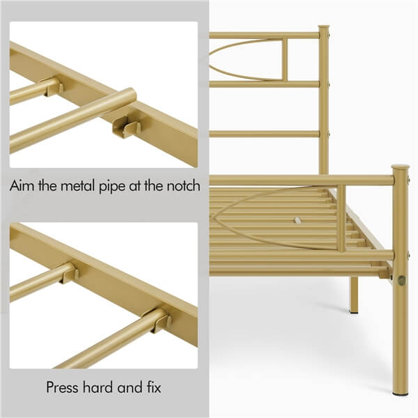 Yaheetech Twin Metal Bed Frame