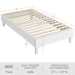 Yaheetech wooden bed frame, white 