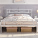 full size bed frame with headboard and footboard