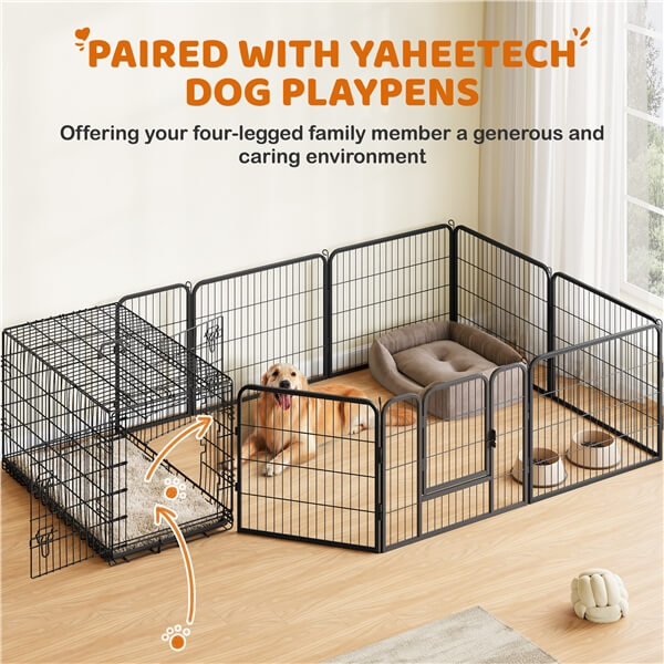 Yaheetech Double Door Dog Crate