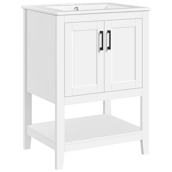 Yaheetech 24" Modern Bathroom Vanity with Sink