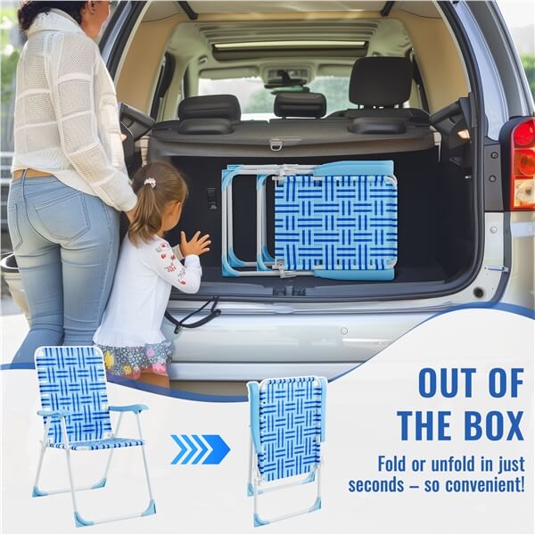 Yaheetech Patio Webbed Lawn Chairs