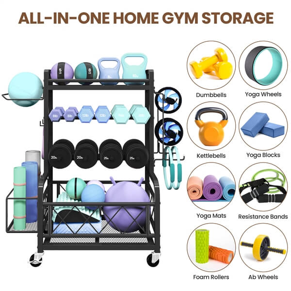 barbell set with rack