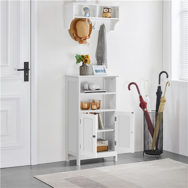 Yaheetech Free Standing Cabinet with Double Door and Adjustable Shelf