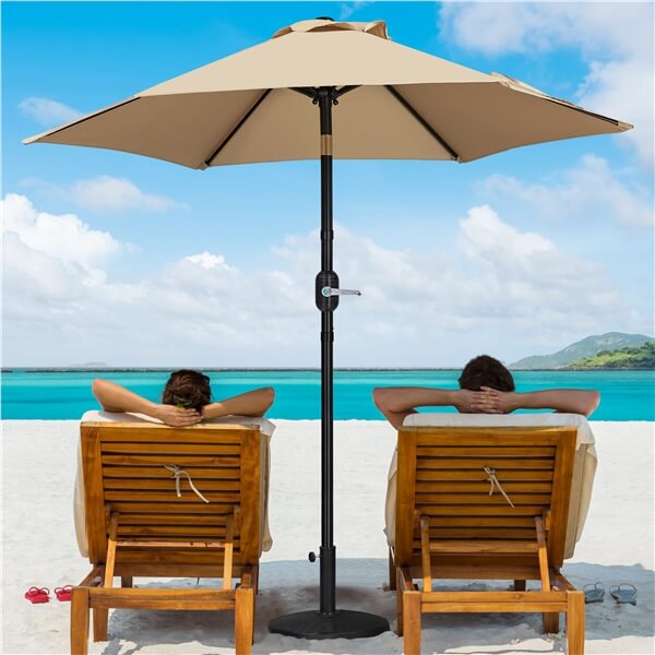 Yaheetech 2PCS 7.5FT Patio Umbrella Market Umbrella