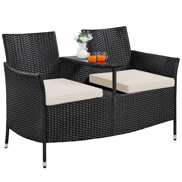 Yaheetech Patio Loveseat