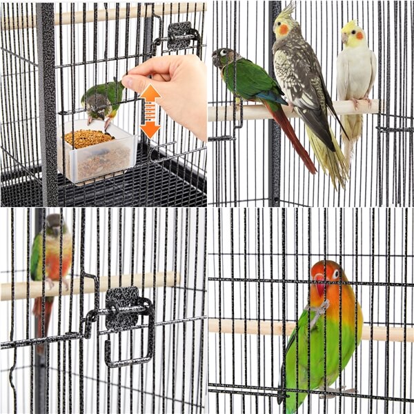 Yaheetech 40 Inch Wrought Iron Bird Cage