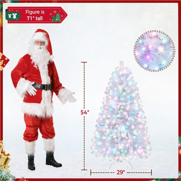 Yaheetech Pre-lit Artificial Christmas Tree