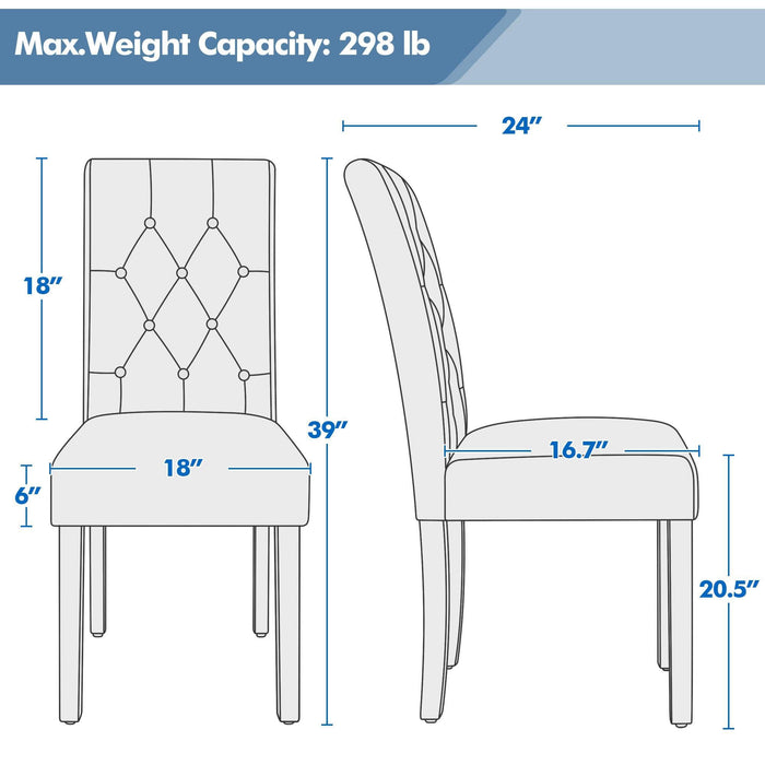 6 wooden dining chairs