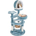 yaheetech 51 in plush multi cat kitten tree & condo