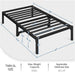 black metal queen bed frame