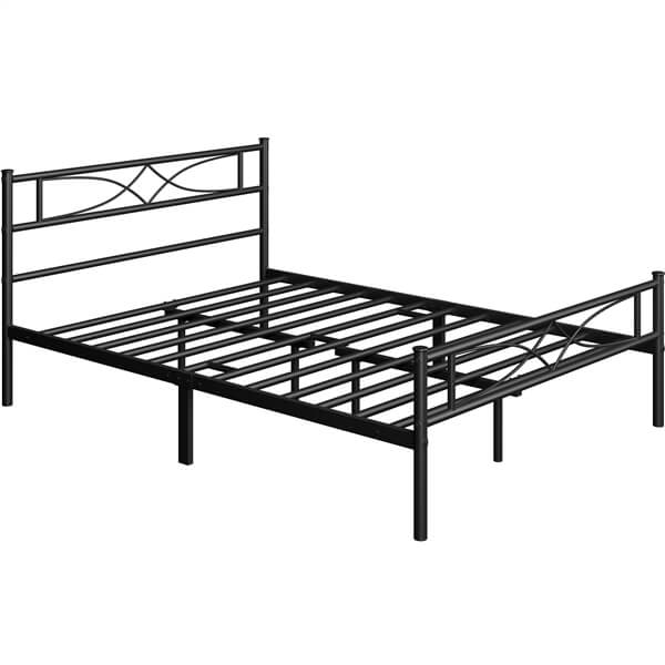 yaheetech classic metal platform bed frame